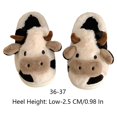 thumbnail image 4 of Lindas Pantuflas Peludas Zapatillas de vaca lindas zapatillas peludas acogedoras mujeres dormitorio zapatillas antideslizantes para interior, 4 of 8
