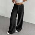 thumbnail image 4 of Women's Corduroy Wide Leg Pants Stretchy Waist Button Casual Loose Fit Pocket Design, 4 of 9