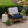 thumbnail image 2 of ARDEN Outdoor Plush Modern Tufted Blowfill Deep Seat Set, 24 x 24, Water Repellent, Fade Resistant, Deep Seat Bottom and Back Cushion for Chair and Sofa, Clark Blue, 2 of 7