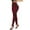 Wine, variant on fartey Womens Fashion High Waisted Leggings Slim Fit Lace Trim Yoga Pants Casual Elastic Waist Workout Tights Soft Athletic Tummy Control Pants for Running