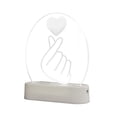 thumbnail image 2 of Lámpara de LED neón Fernando forma de corazón señal de luz nocturna estilo A, 2 of 8