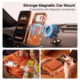 thumbnail image 2 of DOMAVER Magnetic Glitter Case for iPhone 18 Pro Max Case / iPhone 17 Pro Max Case 6.9", MagSafe Compatible, Crystals and Camera Protector, Sparkly Protective Cover, Orange, 2 of 8