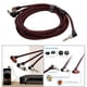 thumbnail image 5 of 3.5mm Aux a 2 RCA Y Splitter Cable de sonido estéreo Carcasa metálica de chapada en oro 3 metros, 5 of 9