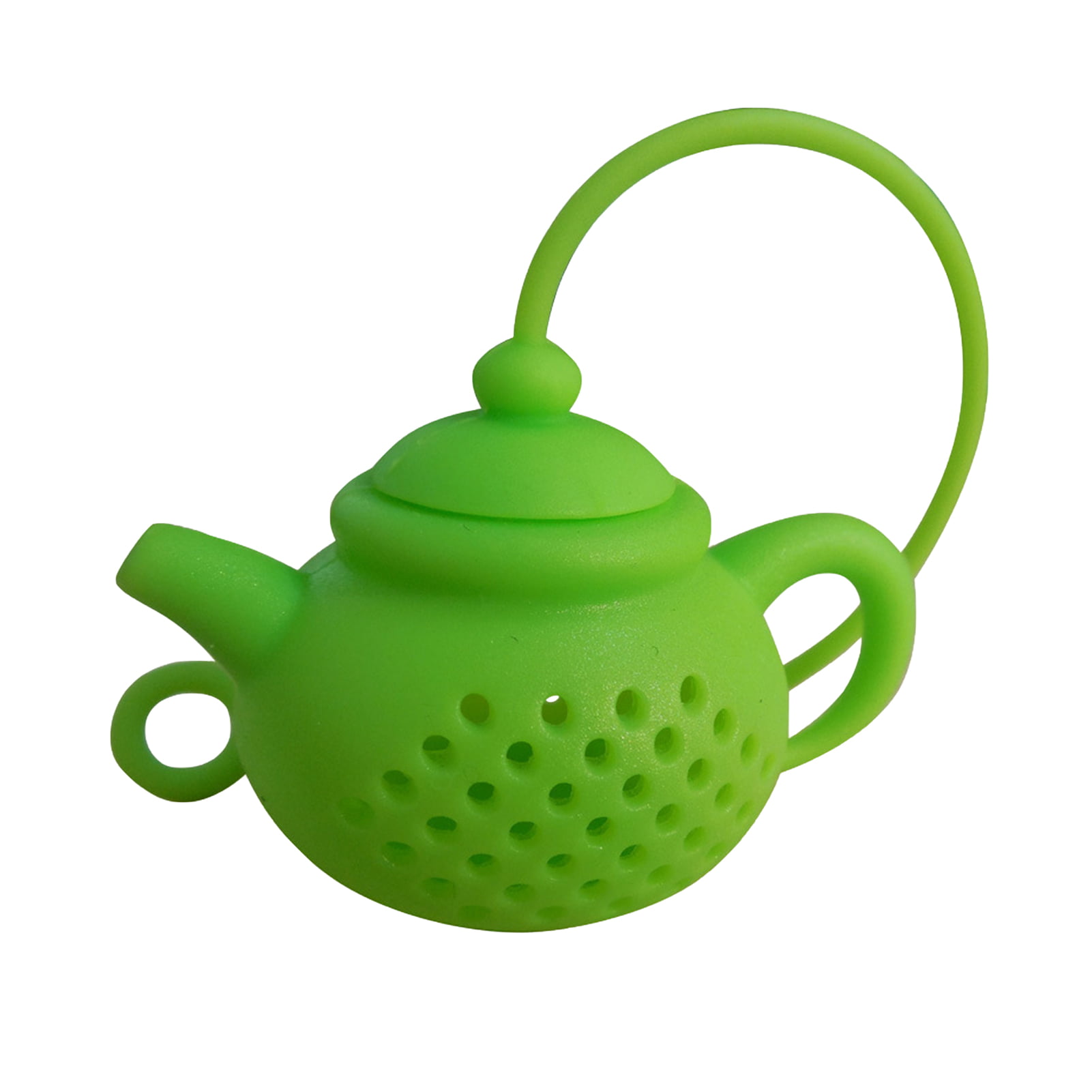 1pc Teapot-Shape Tea Infuser Silicone Loose Leaf Strainer Filter Herbal Spice 