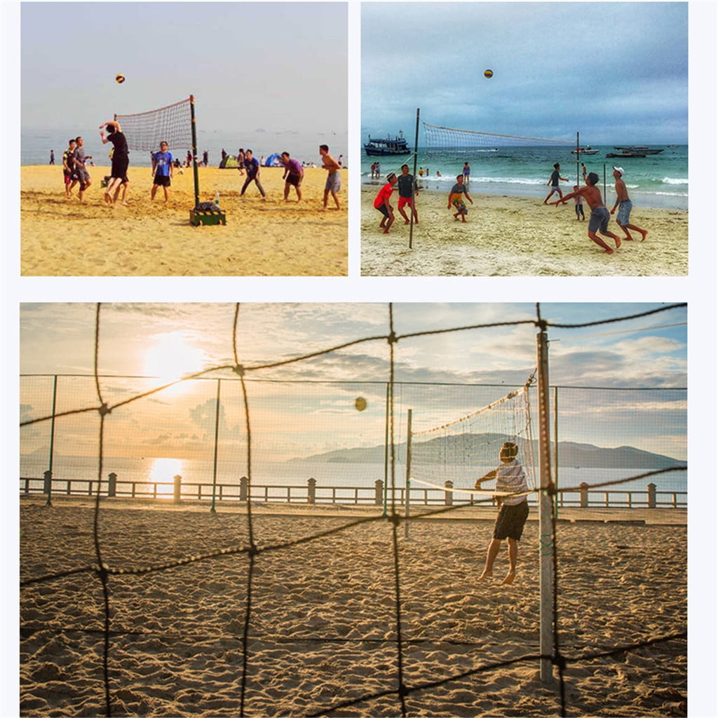 Volleyball Net Outdoor - Portable Volleyball Net Quick & Easy Setup Adjustable Volleyball Net for Backyard Beach Pool Indoor Outdoor -31.2ft X 3.28ft