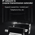 thumbnail image 4 of Extensor de red IP a coaxial. Transferencia de transmisión por cable de red a línea coaxial. Convertidor Ethernet de 500 m para CCTV., 4 of 8