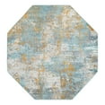 thumbnail image 3 of Unique Loom Paragon Collection Area Rug - Lincoln (6' Octagon Cream Blue/Gray), 3 of 10