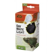 Zilla Incandescent Day White Light Bulb for Reptiles, 75 Watt