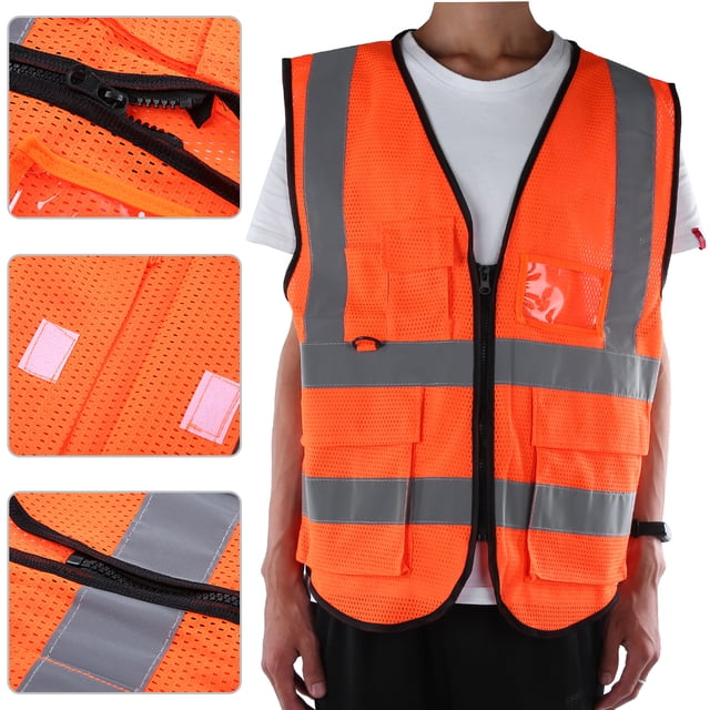 Chaleco De Seguridad Para La Construcción Chaleco Transpirable Reflectante Chaleco Transpirable Para Correr Para Conductores De Camiones Ciclistas