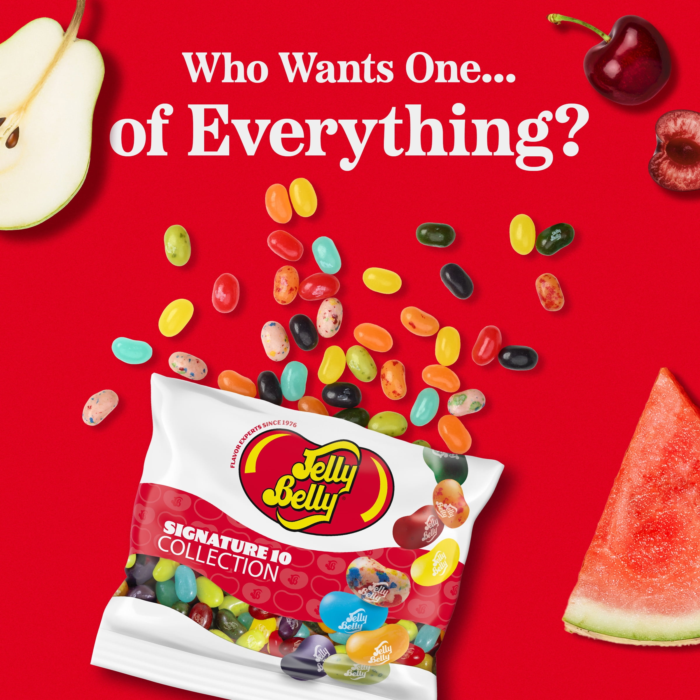 Jelly Belly Signature 10 Jelly Bean Collection - 3.5 oz Grab & Go® Bag, 12-Count Case - Genuine, Official, Straight from the Source