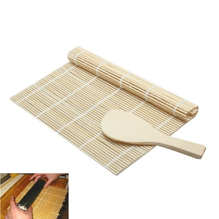 

New DIY Sushi Maker Rolling Roller Mat Rice Paddle Cooking Tools Kitchen Accessories