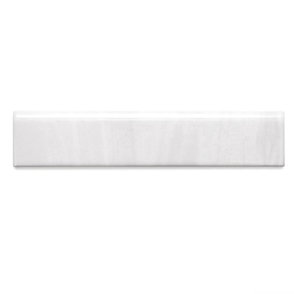 The Tile Life Amsterdam 2" x 10" Perla Polished Ceramic Bullnose Tile