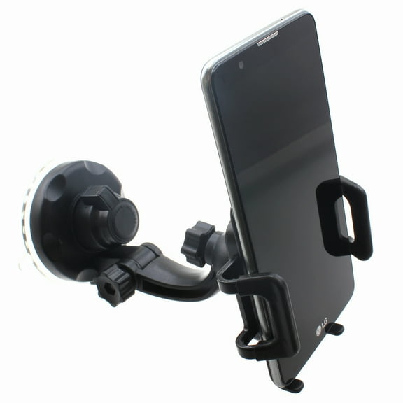 Windshield Car Mount for Moto G Power (2022) Phone - Holder Glass Cradle Swivel Dock Suction Stand V2V Compatible With Motorola Moto G Power (2022)