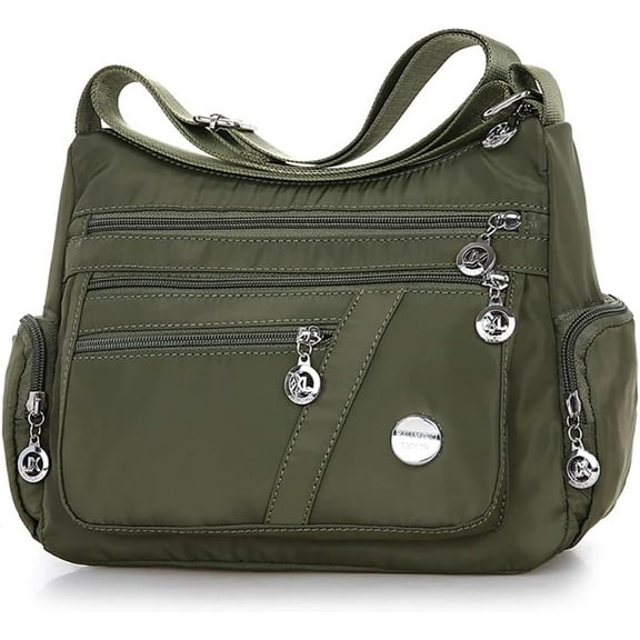 MMYGU Crossbody Bag for Women Nylon Shoulder Purse Roomy Large Capacity Travel Purse Lightweight Messenger Satchel