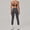 Gray, variant on SKQIT Workout Sets for Women 2 Piece Twist Back Adjustable Straps Sports Bra High Waist Leggings Yoga Outfits Set