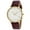 Merlot, variant on Michael Kors Women's Pyper Gold Case White Leather Watch MK2800