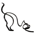 thumbnail image 2 of Escultura Artística, Estatua de Diseño Simple, Estatuil de Perros Y Gatos, Decoración Geométrica de para El Hogar, Regalos, , El 11x16x0.5cm A perfecl Estatuilla de animales, 2 of 8