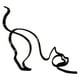 thumbnail image 2 of Figuras de animales,Figura decorativa de animal de metal.,Esculturas de gatos y perros,figuritas,estatuas,decoración del hogar,Escultura de gato con decoración moderna,esculturas, 2 of 8