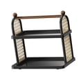 thumbnail image 1 of Soporte vertical decorativo para tazas de café, organizador de cocina, exhibidor de tazas, soporte vertical decorativo Negro de 2 capas, 1 of 9
