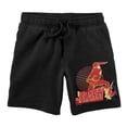 thumbnail image 4 of The Flash Superhero Vector Art Boy's Black Sleep Pajama Shorts-XL, 4 of 6