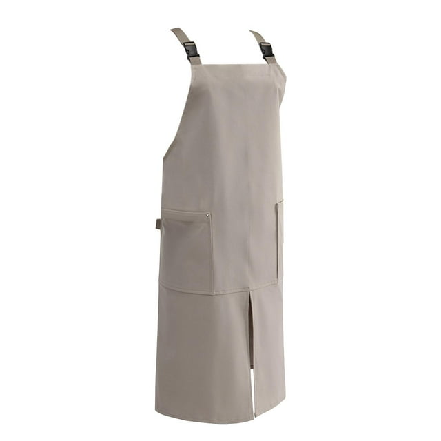 Maytalsory Tablier de Cuisine avec Sangle Réglable Adulte pour Chef Tablier pour Restaurant Grill Uniforme Vert Kaki 82x72cm