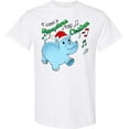 thumbnail image 3 of Inktastic I Want a Hippopotamus for Christmas Hippo in Santa Hat T-Shirt, 3 of 5