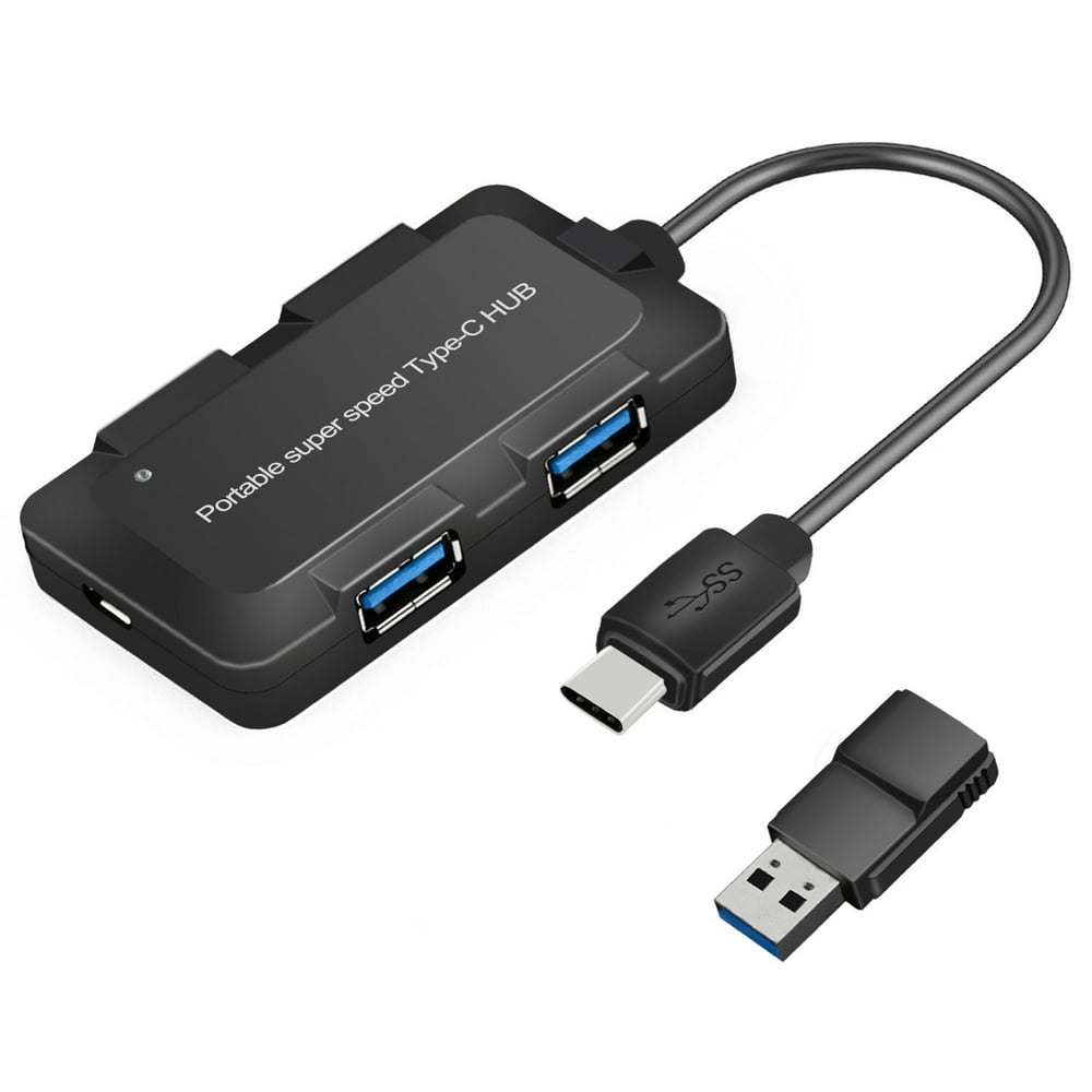 Costech TypeC Hub, USBC to 4 Port USB 3.0 Converter Plug and Play