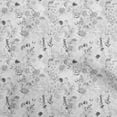 thumbnail image 1 of oneOone Polyester Spandex Gray Fabric Floral Sewing Craft Projects Fabric Prints By Yard 56 Inch Wide, 1 of 4
