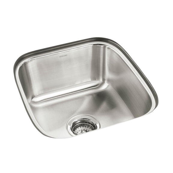 Sterling 11448-NA Springdale 16-inch by 17-1/2-inch Under-mount Single Bowl B...