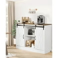 thumbnail image 3 of KFFKFF Beverage Station Cabinet, Dimensions 41.8 x 15.8 x 32.1 in, Rustic Beverage Station Cabinet with Triple Layer Storage, Beverage Station Table with Sliding Doors, Rustic Buffet Sideboard, 3 of 8