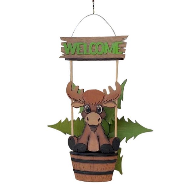 Animal Windspinner Animal Windmill Courtyard Art Decoration Hanger E