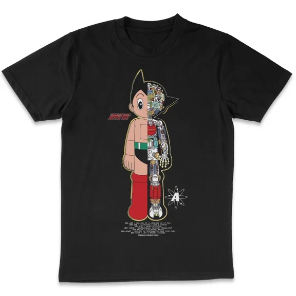 RARE ASTRO BOY ANATOMY FIGURE T-SHIRT S-5XL