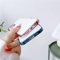 thumbnail image 5 of PC Electroplating All-Inclusive Hard case, Clear Phone case, Transparent Back, Comes with Lens Film, Simple Design, for iPhone 15 14 13 12 Pro Max Plus case (Blue,iPhone 12), 5 of 8