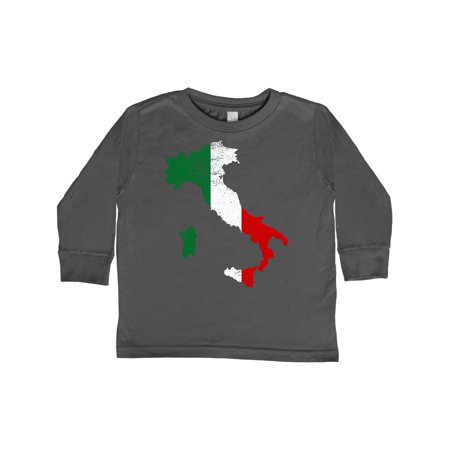

Inktastic Italian Map Flag Gift Toddler Boy or Toddler Girl Long Sleeve T-Shirt
