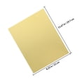 thumbnail image 2 of HEATSHAKING 10Pcs Golden Metallic Craft Paper Sheets for Printing Folding and Decorative Use, 2 of 8