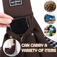 thumbnail image 5 of shuaien Dog Carrier Sling, Hand-Free Widened Shoulder Straps Puppy Carrier, Puppy Sling Carrier with Storage Pocket Maximum Load 16 Lbs for Small Dogs Cats Travel Outdoors, 5 of 7