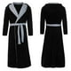 thumbnail image 4 of Mens Winter Warm Hooded Coat Bathrobe Towelling Long Dressing Gown, 4 of 5