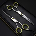 thumbnail image 2 of Tijeras profesionales para cortar el cabello de 15 cm (6 pulgadas), fabricadas en acero japonés 440C, afiladas como navajas, ergonómicas, para peluquería y barbería., 2 of 5