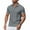 Gray, variant on Men's Shirt, Casual Short Sleeve Mesh Knit Top with Button Collar, Breathable and Stretch Fabric for Summer and Casual Wear