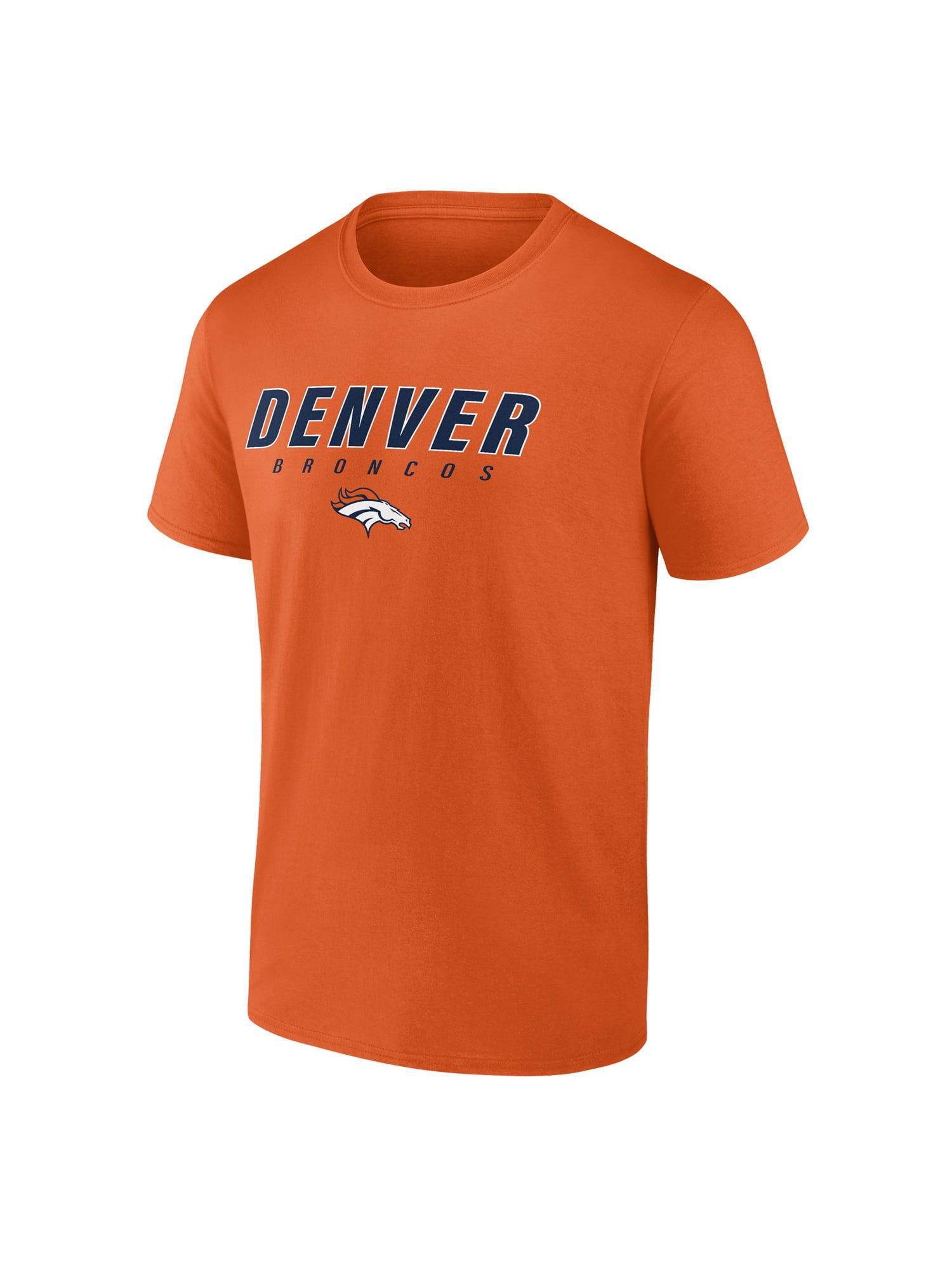 NFL Denver Broncos Men's Cotton Orange Short Sleeve T-Shirt