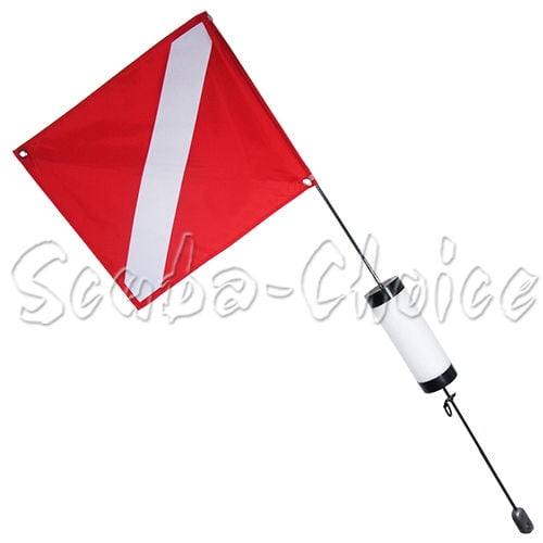 Scuba Diving Spearfishing Free Dive Flag w/ Weight Float 4ft (Medium