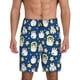 thumbnail image 1 of Balery Star Penguin Pantalones cortos de pijama de punto de algodón para hombre con cinturilla y bolsillos-X-Large, 1 of 6
