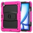 thumbnail image 2 of XYX For iPad Air 13 inch Case (2025 M3/2024 M2), 3in1 Heavy Duty Shockproof Tablet Case with Stand, Shoulder Strap, Rose, 2 of 7