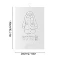 thumbnail image 3 of Hanging Vacuum Sealer Storage Space Saver Bags for Clothes, Suits, Coats or Jackets, 1 Pack , Clear, 3 of 6