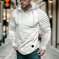 thumbnail image 2 of KHONTS Men's Casual Drawstring Athletic Hoodies Fashion Athletic Hooded Pullover Sweatshirts White XL, 2 of 3