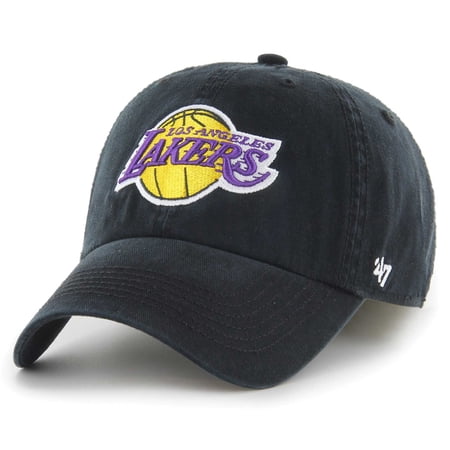 Men s 47 Black Los Angeles Lakers Classic Franchise Fitted Hat