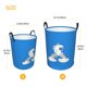 thumbnail image 3 of Fotbe Unicorn and Wine Cesto de Ropa con Asas, Cesto Impermeable de Gran Capacidad, Bolsa de Lavado para Dormitorio, Cesto de Ropa con Ruedas y Asas-Small, 3 of 6