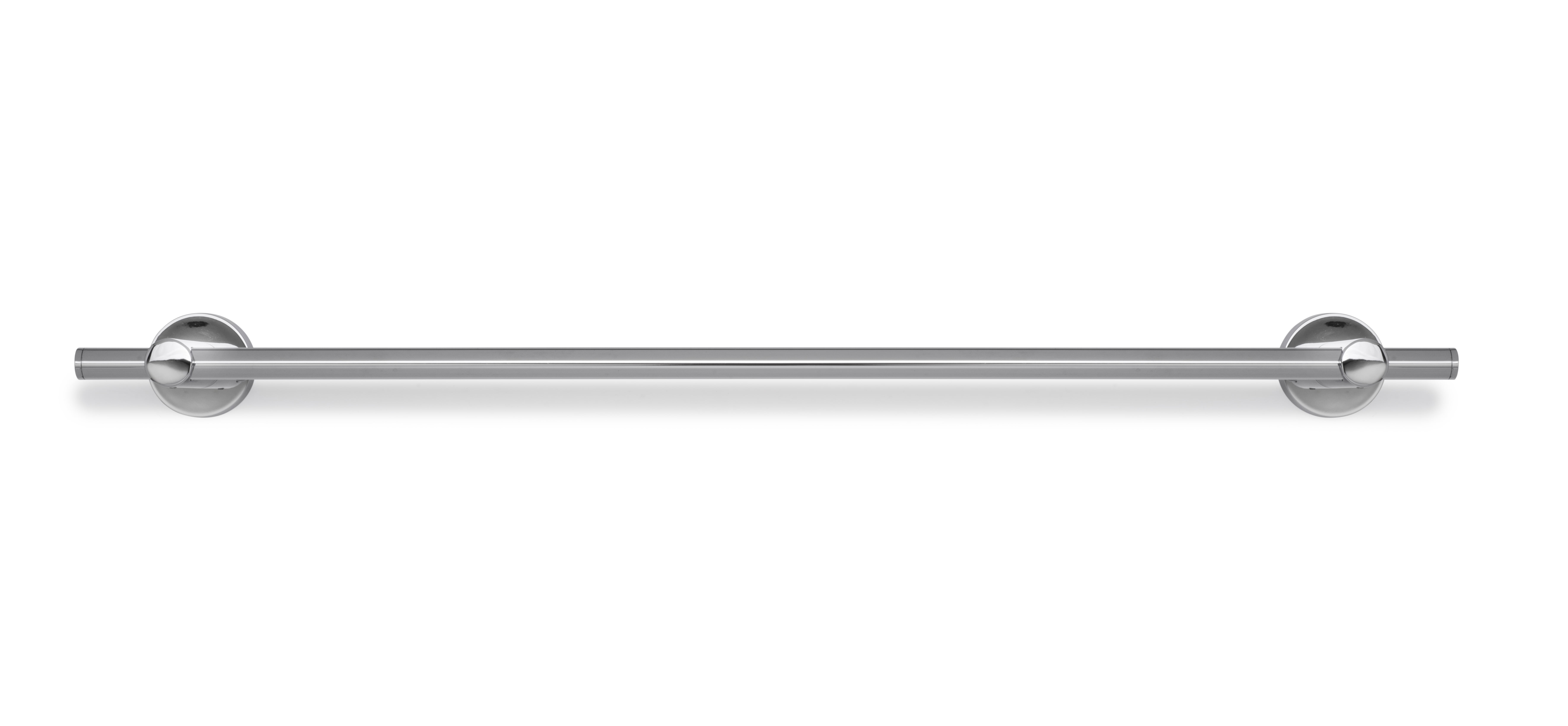 Croydex Epsom Flexi-Fix Screw or Glue Bathroom Towel Bar, Chrome (26.5in)