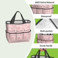 thumbnail image 4 of Bright Paisley Garden Tools Bag, Water-proof Floral Oxford Garden Tote Home Organizer Gardening Tool Bag Kit Holder with 8 Pockets for Indoor and Outdoor Gardening(Tools Not Included), 4 of 4
