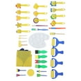 36Pcs Graffiti Tool Roller Sponge Brush Kit Stamps Antifouling Clothes